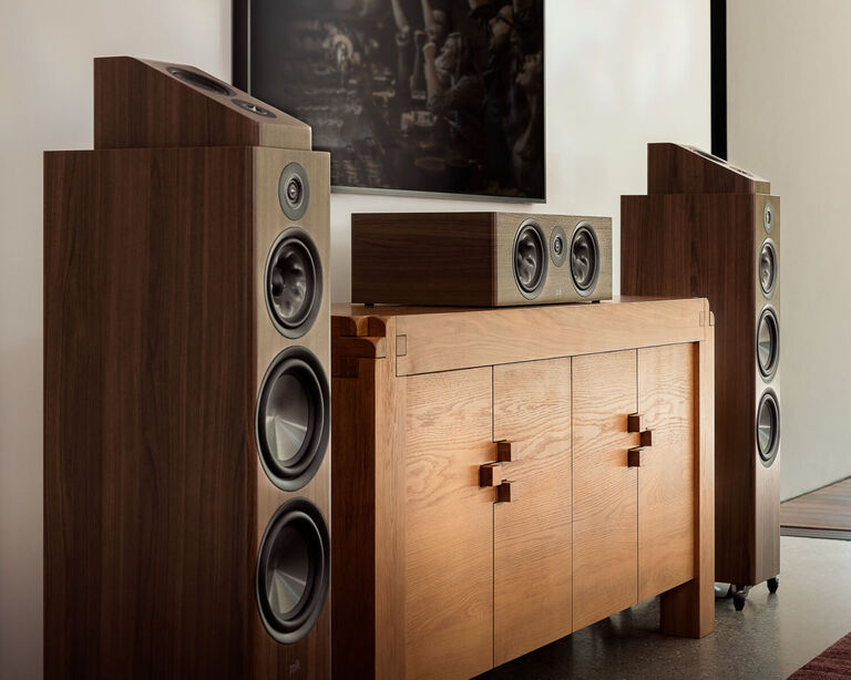 Reserve speaker system with TV