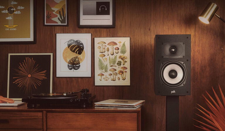 Sound bar and Subwoofer in a living room.