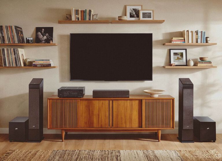A Monitor XT home theater set up