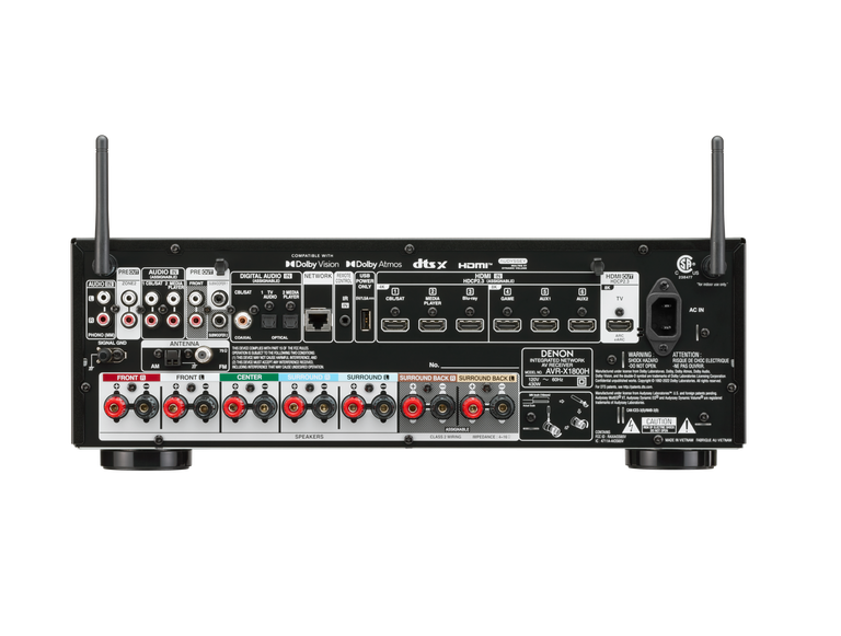 AVR-X1800H, Black, dynamic