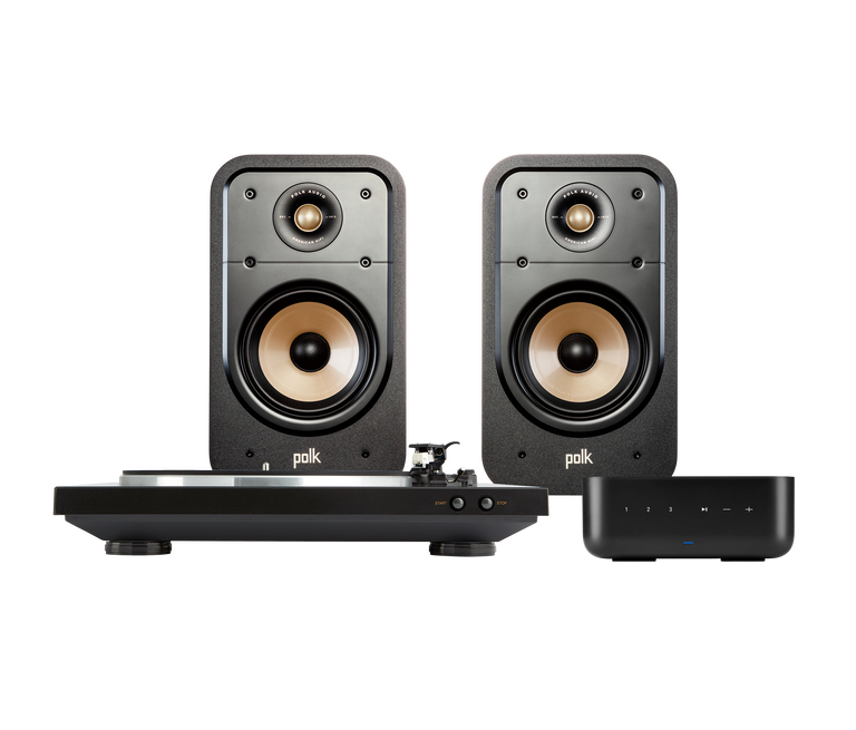 Denon x Polk Vinyl Bundle, Black, dynamic