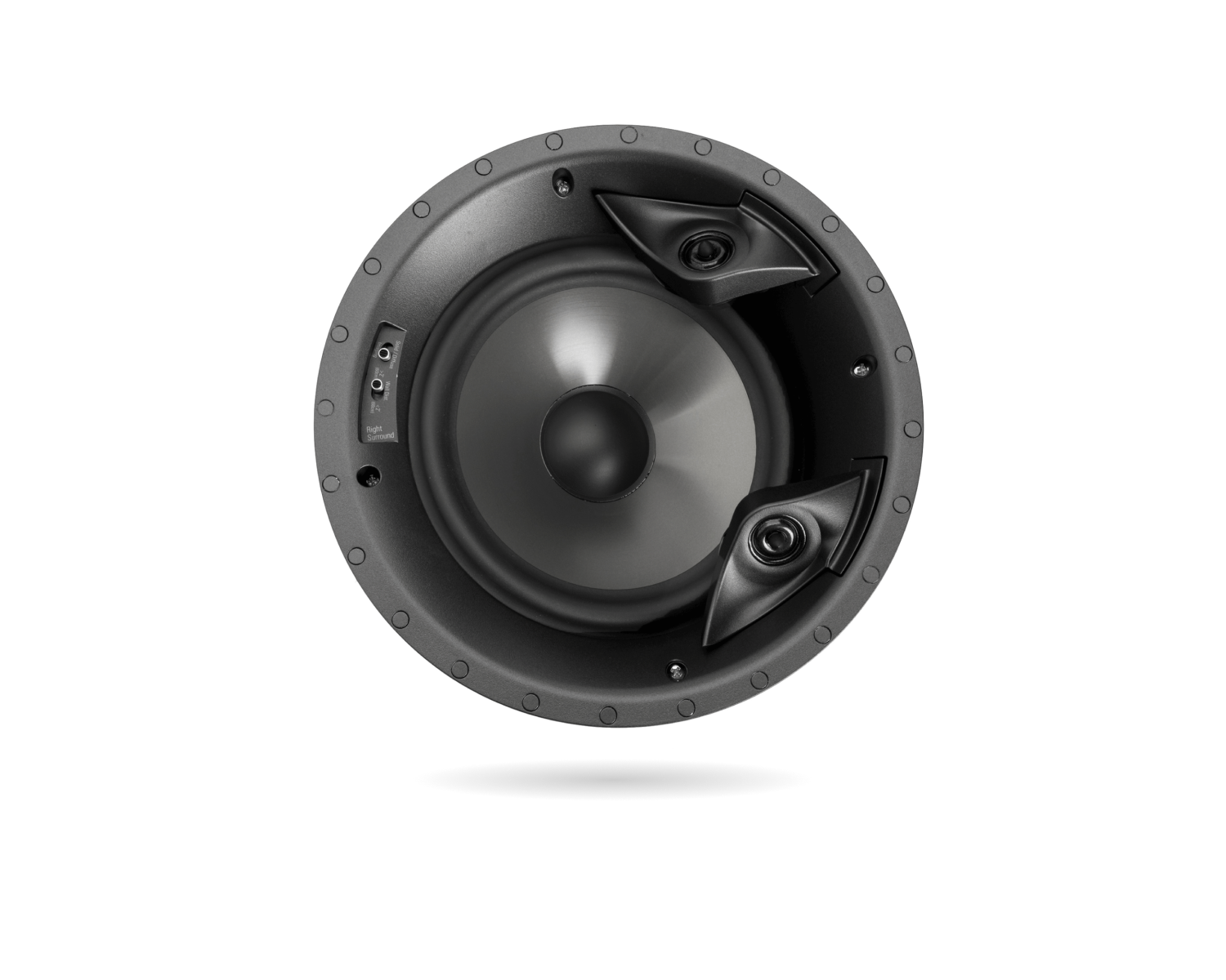 Built in speaker on a white background