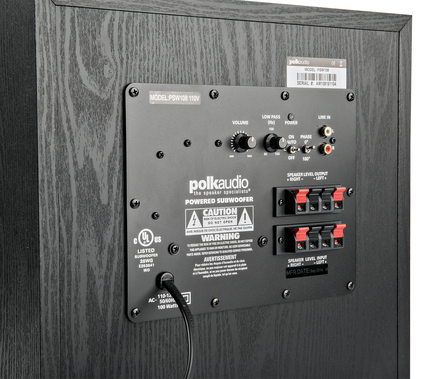 PSW 108, Black, dynamic